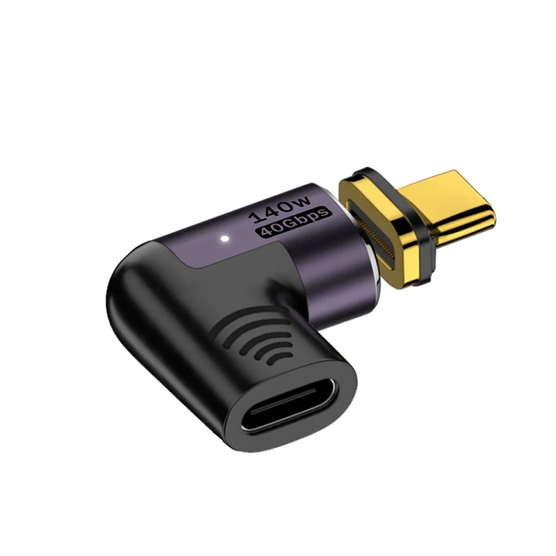 140W USB4.0 40Gbps Thunderbolt3 Magnetic Type-C OTG USB C To USB-C Fast Charge Magnet Converter Cable 8K@60Hz USB Type C Adapter