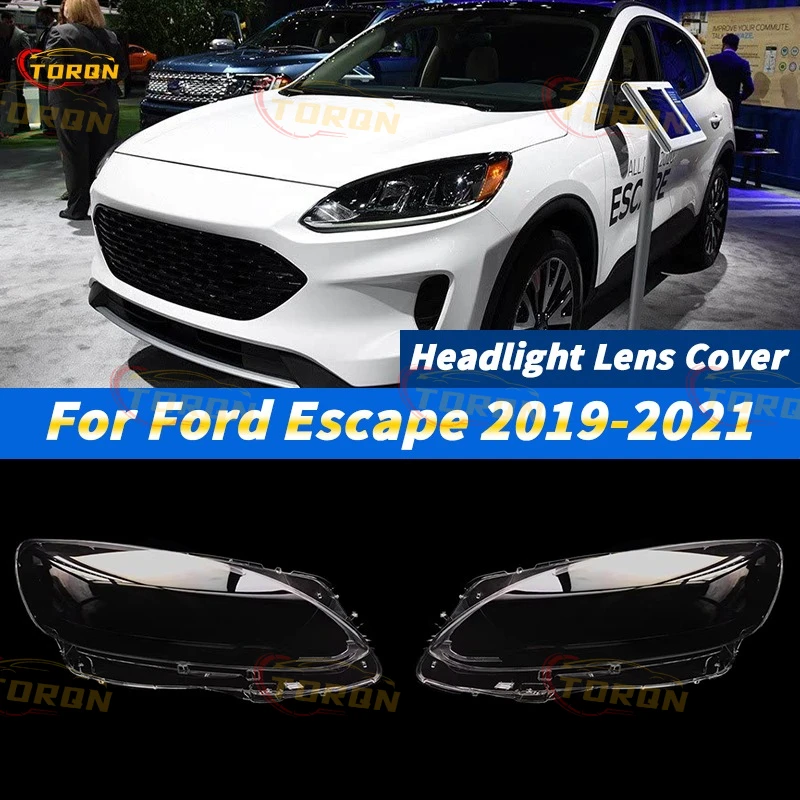

For Ford Escape 2019 2020 2021 Car Headlight Lens Cover Headlamp Shade dust cover for headlights car accessories automobil parts