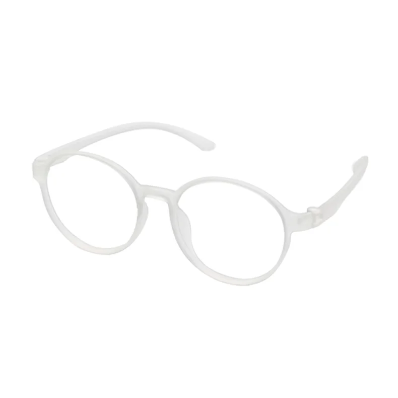 Herren TR90 Flexible Transparente Brillengestell Ultraleicht Mode Retro Runde Optische Brillen Damen 66016 – Detail 8
