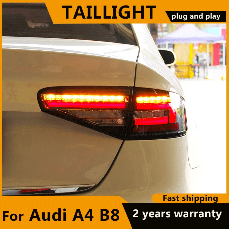 

For Audi A4L FULL LED Tail Lights 2013-2016 LED Tail Light Dynamic turn signal LED DRL Rear Lamps for Audi A4 B8 car Accessories