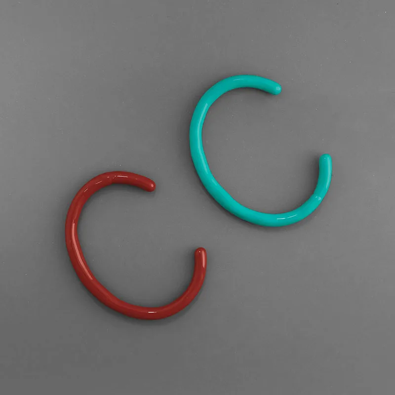 

Red blue enamel open cuff bangles for women dompamine bangles minimalist summer jewelry new in 2025