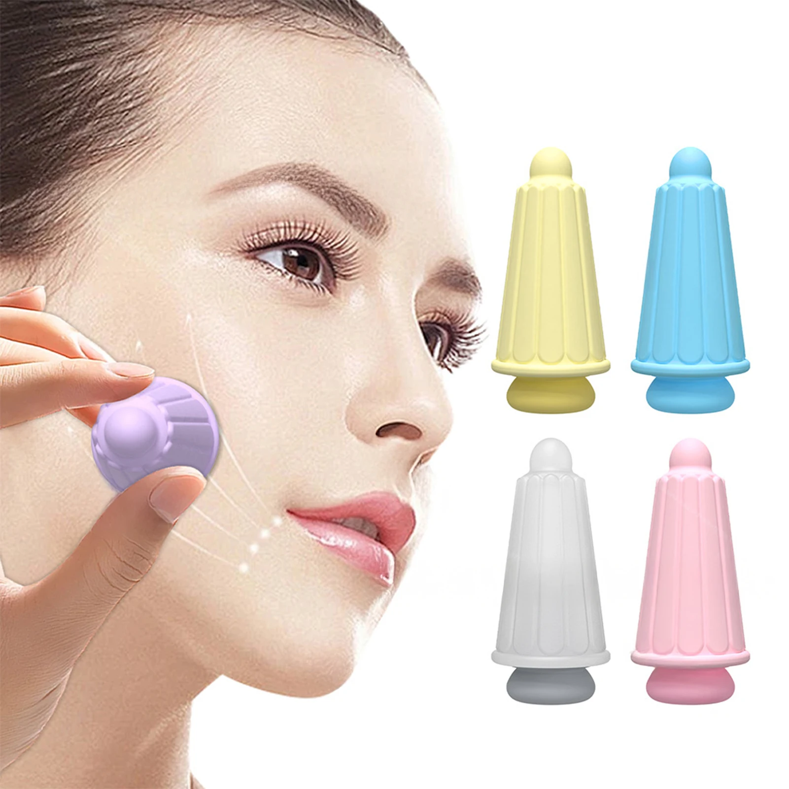 Anti Cellulite Facial Suction Cups Silicone Vacuum Cupping Cups for Face Lighten Dark Spots Massage Cup Tool Perfect for Home