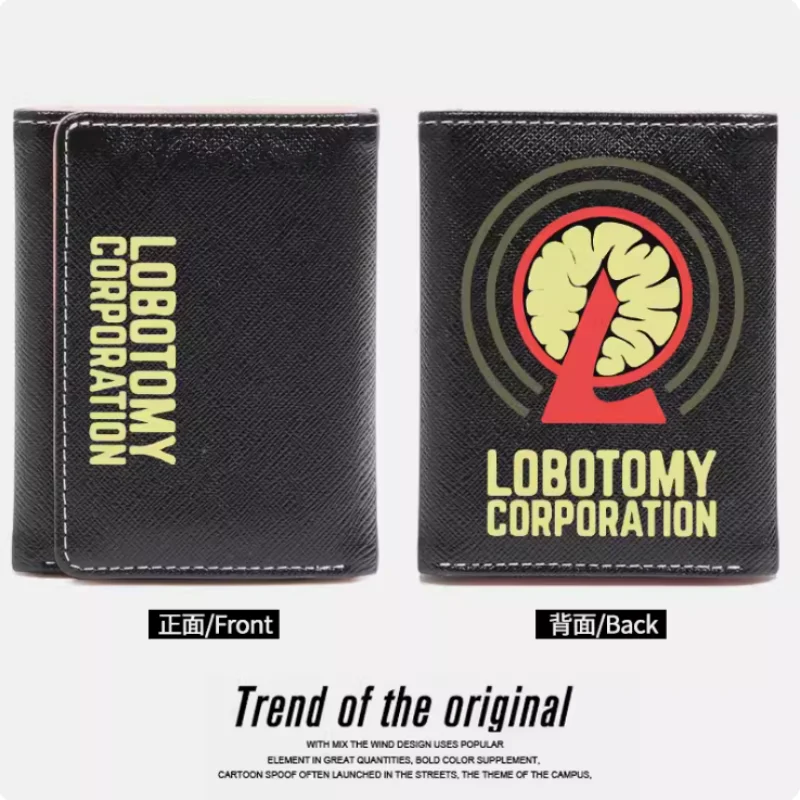 Lobotomy Corporation Monster Management Simulation PU Purse Fashion Wallets Purse Card Coin Hasp Money Bag Cosplay Gift B612