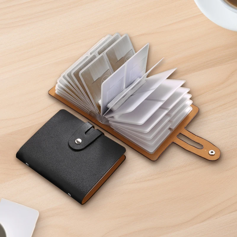 1PC 64 card slot anti demagnetization, anti theft brush, exquisite bank card bag, zero wallet, lightweight, thin, simple and com