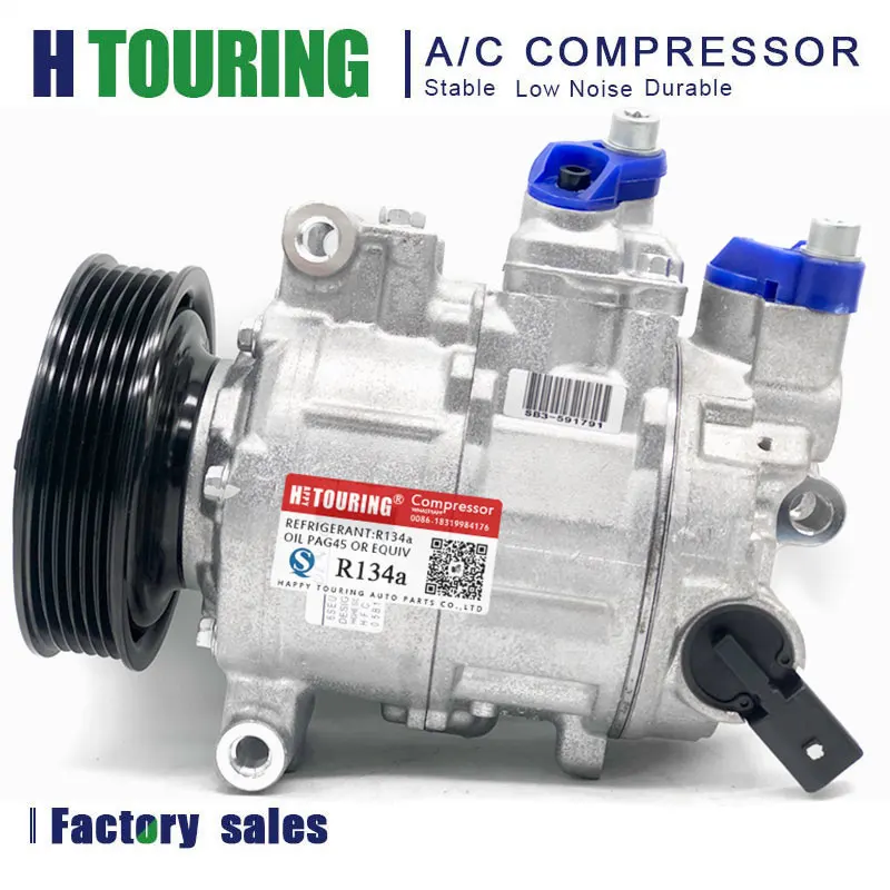 For Audi A6 AC Compressor 6SEU14C 447180-7710 447180-7713 447180-7714 447190-4910 447190-6430 447190-8060 447150-2369 460260805D