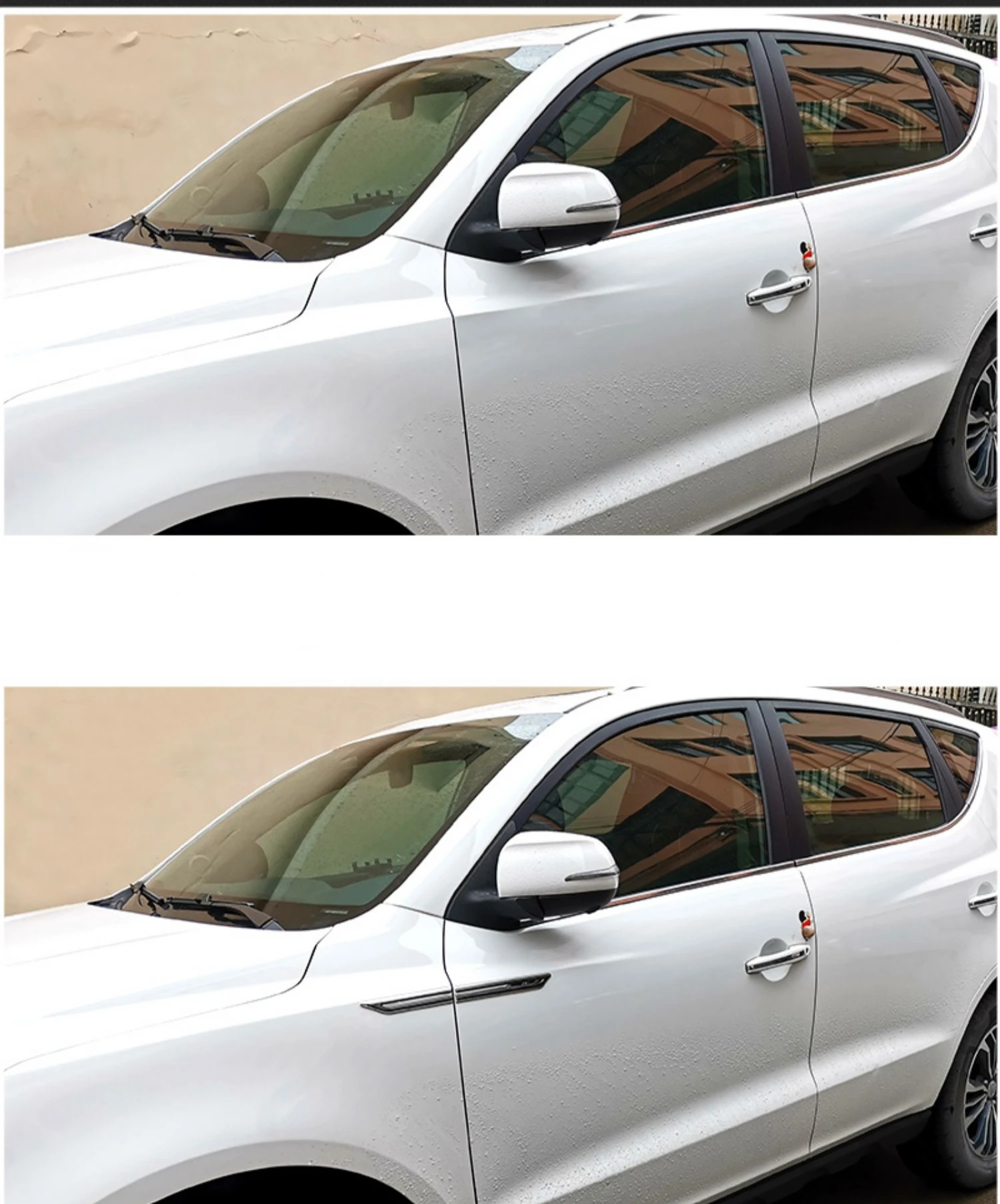 Suitable For  Chery  TIGGO 8 Stainless Steel Non Destructive Pasting Leaf Plate Fashionable and personalized car stickers