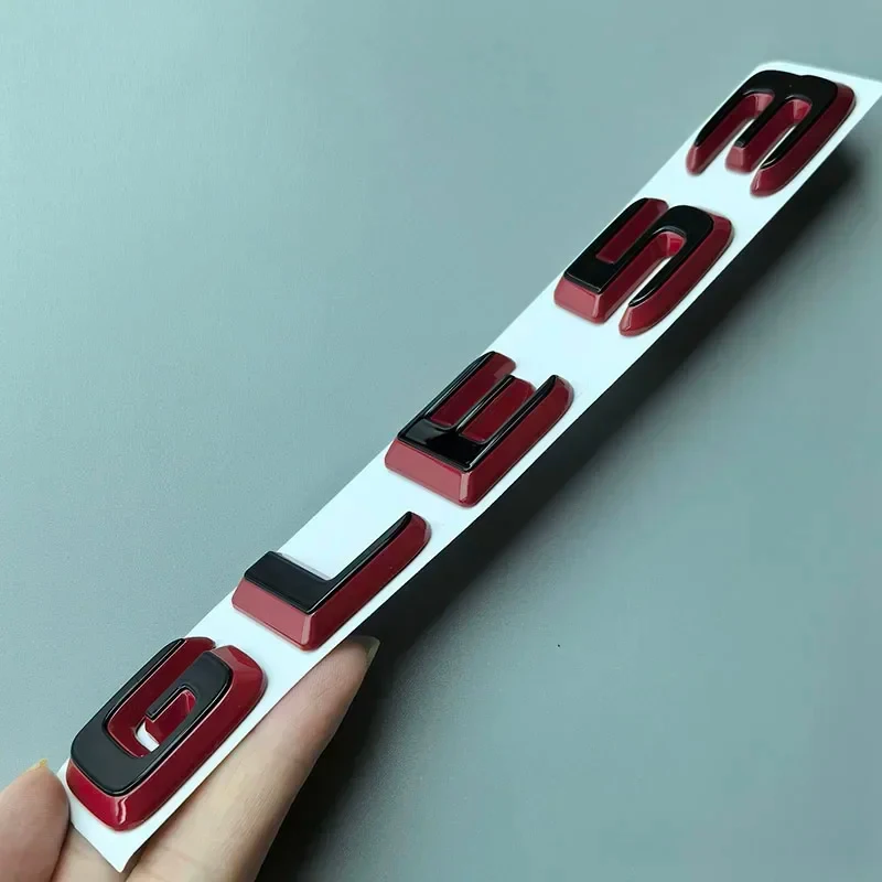 Layers Thicker Black Red for Mercedes Benz C63 E63 G63 GT63 S63L GLC63 GLE63 GLS63 CLS63 Car Emblem Trunk Nameplate Logo Sticker