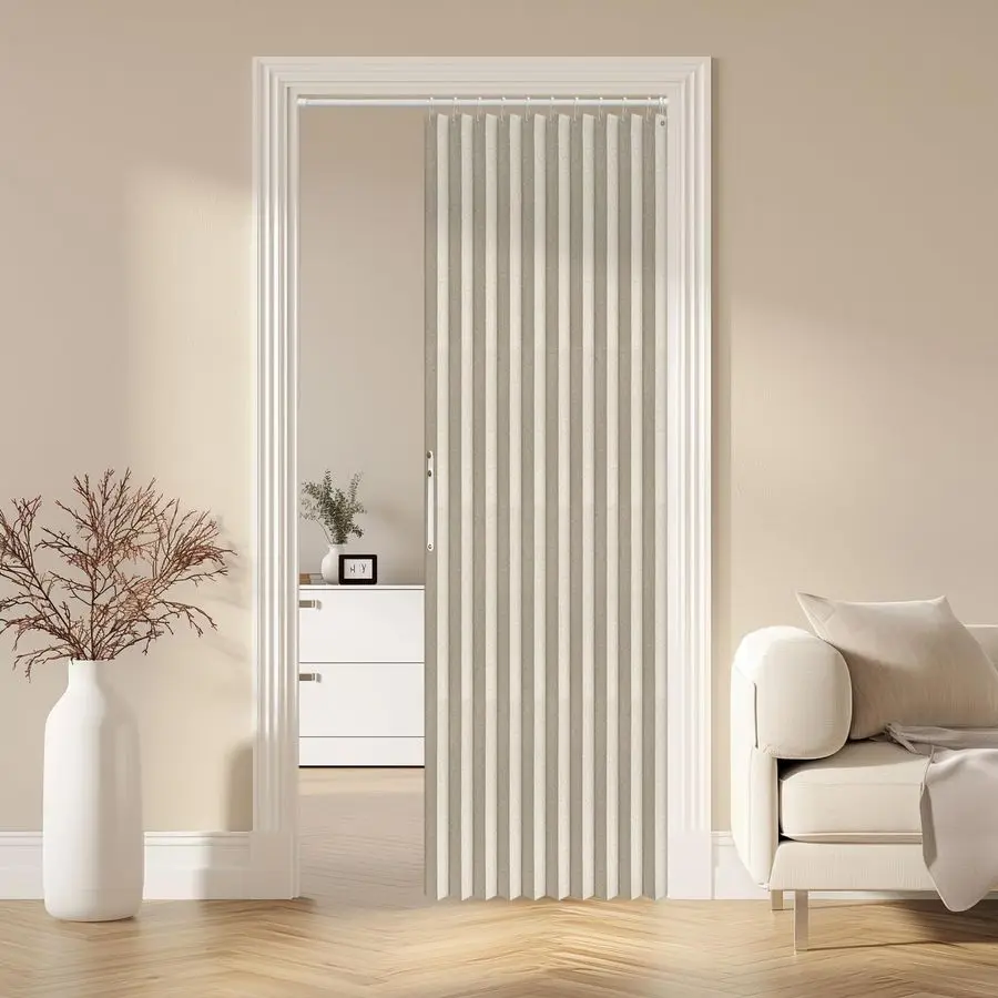 

100 Blackout Magnetic Door Curtain Accordion Doors Interior Accordion Door Closet Doors Curtain Invisible Applicable Bedroom Roo