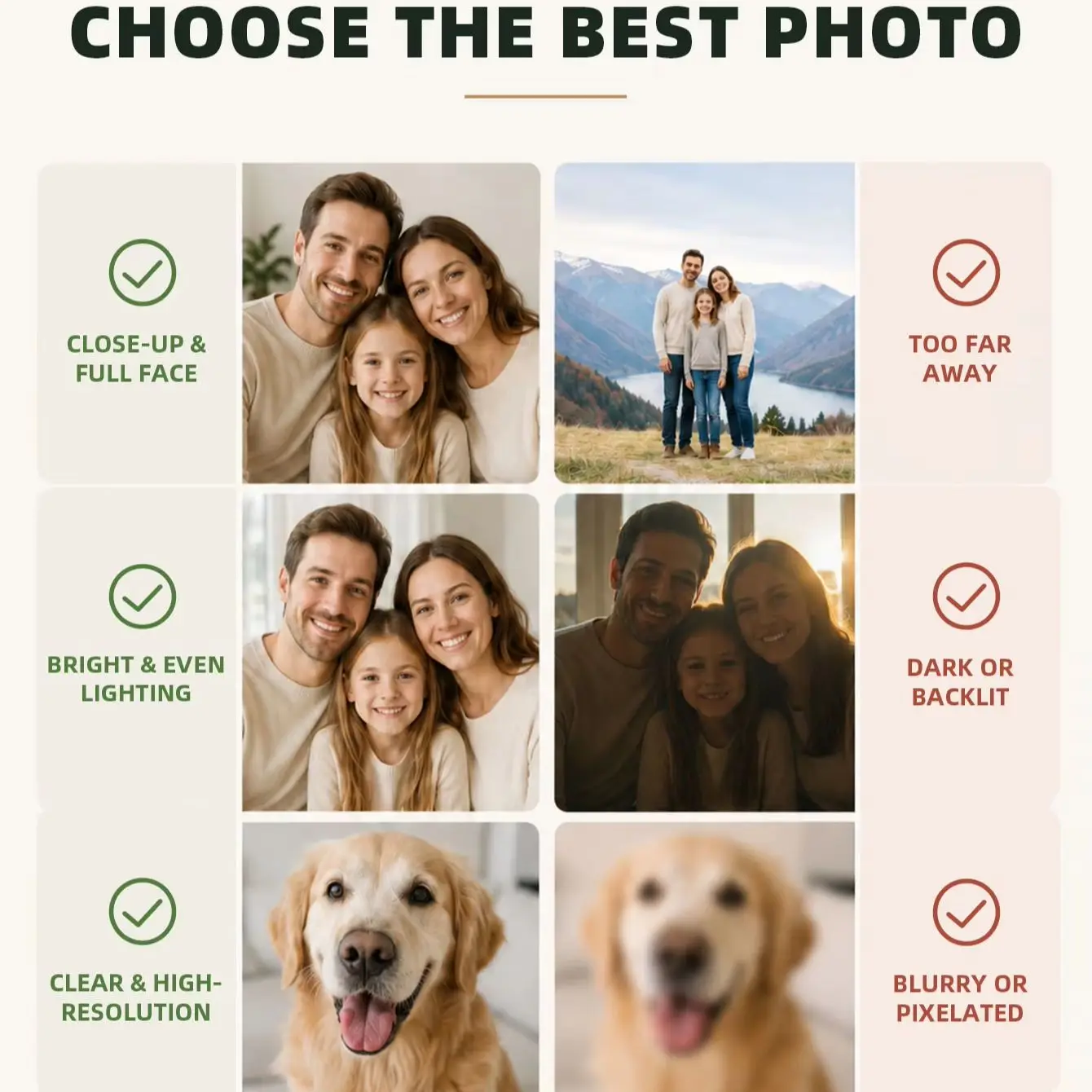 Custom Photo Canvas Print, Personalized Unframed Wall Art for Family, Custom Poster for Living Room Decor & Birthday Memory Gift view 4