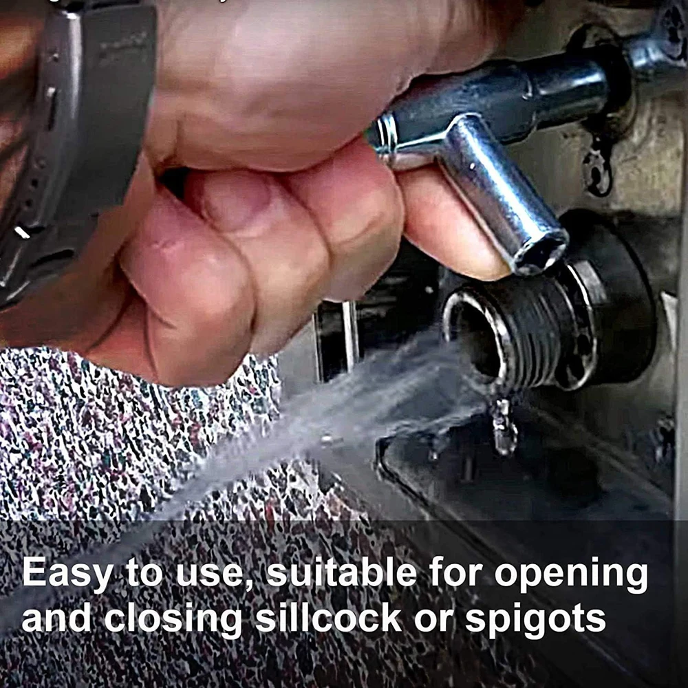 Llave triangular de utilidad de agua multifuncional, llave de plomería, tren triangular cuadrado, armario eléctrico, gabinete elevador