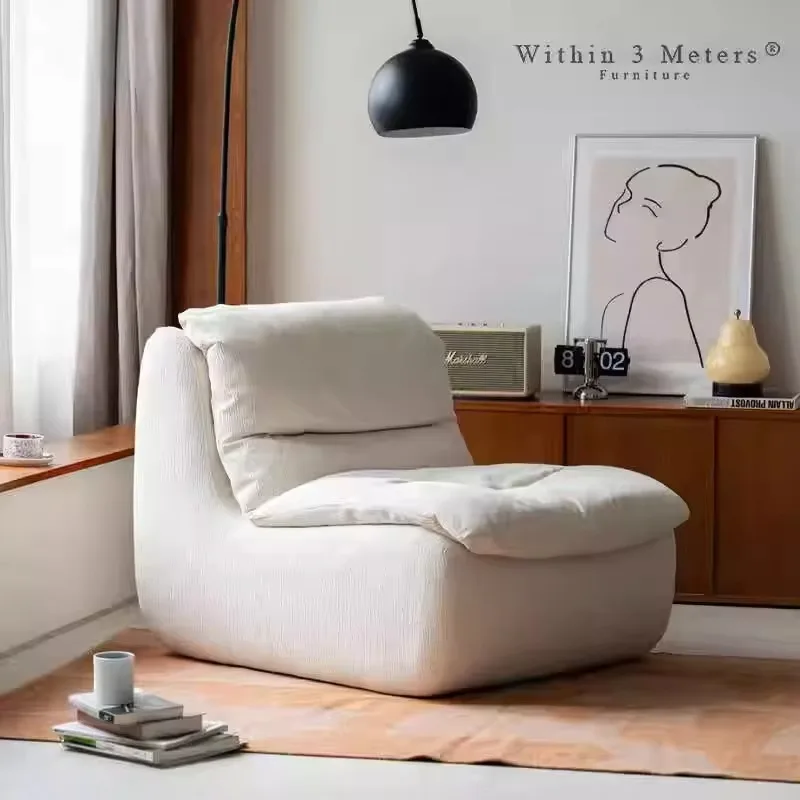 Vacuum Compression Leisure Bean Bag Chair Easy-to-Wash Disassemble Lazy Sofa for Home Warehouse Use Fabric Interior