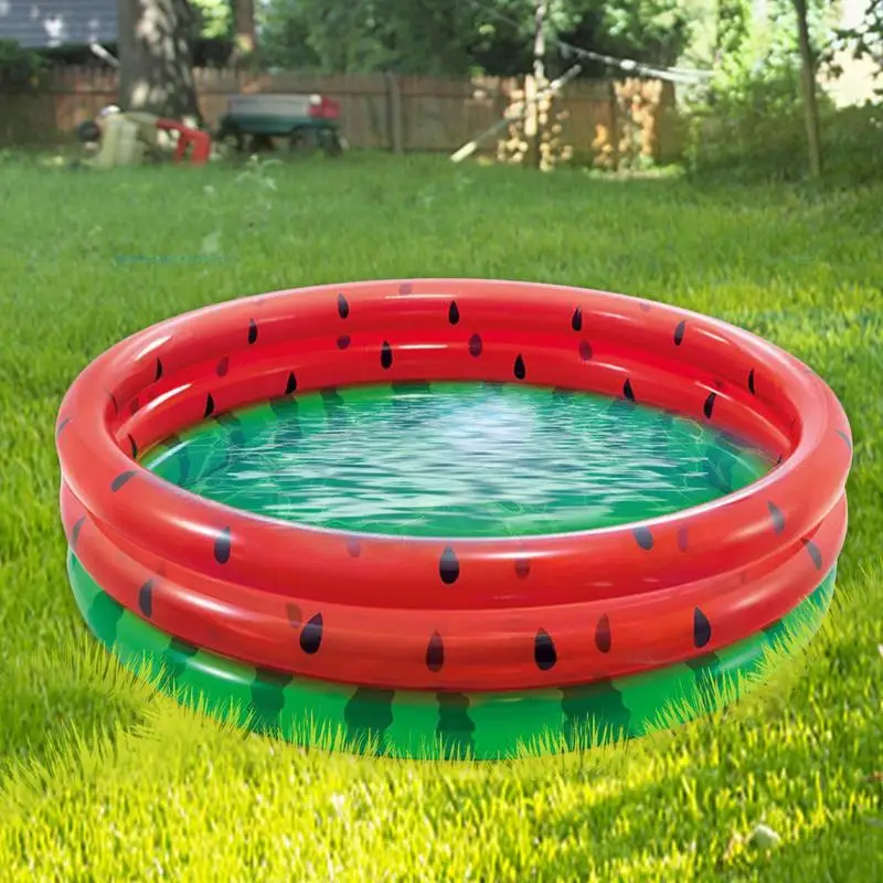 Wassermelone muster Schwimm ring für erwachsene Kinder aufblasbare Matratze Pool Party Schwimm runden Sommer Strand schwimmen Wassersport