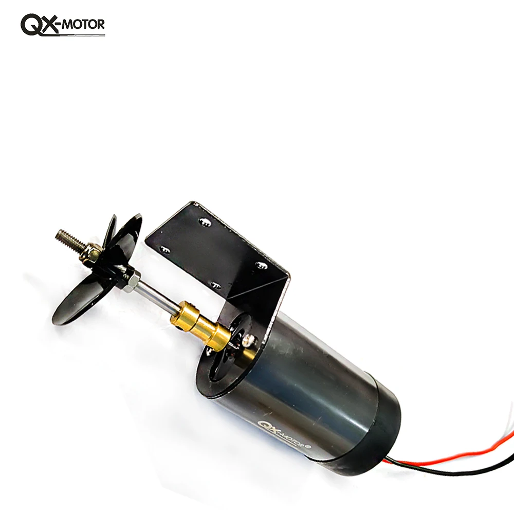 QX-MOTOR 545-50T Underwater Thruster 12V-16V Brush Motor for Unmanned Boat Remote Control Boat Model