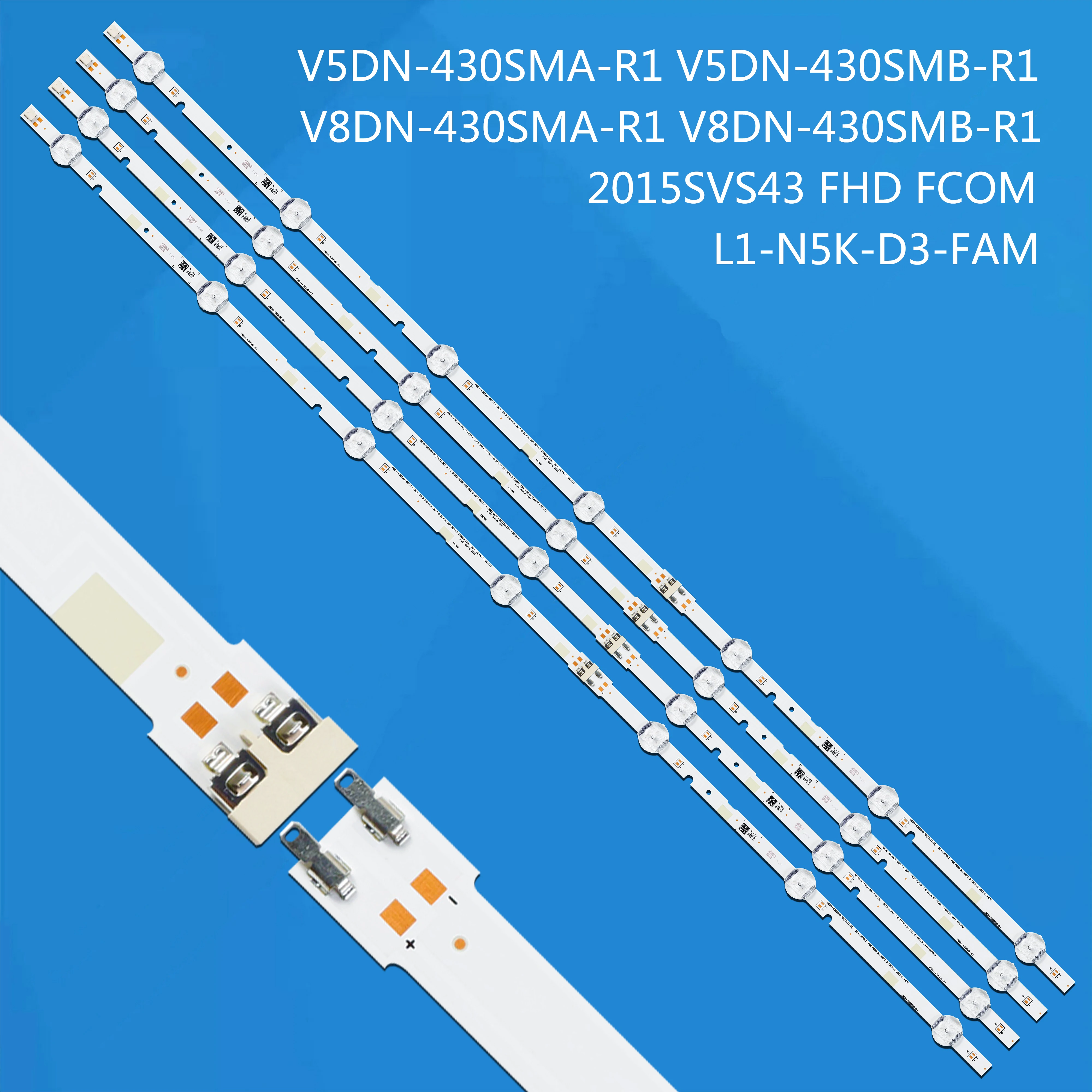 

NEW Backlight For 43" UE43N5000 UN43T5300 UN43T5300AG LH43BETMTVGXZD UN43T5300AGCZB L1_N5K_D3_FAM_L4 R3 LM41-00622A LM41-00624A
