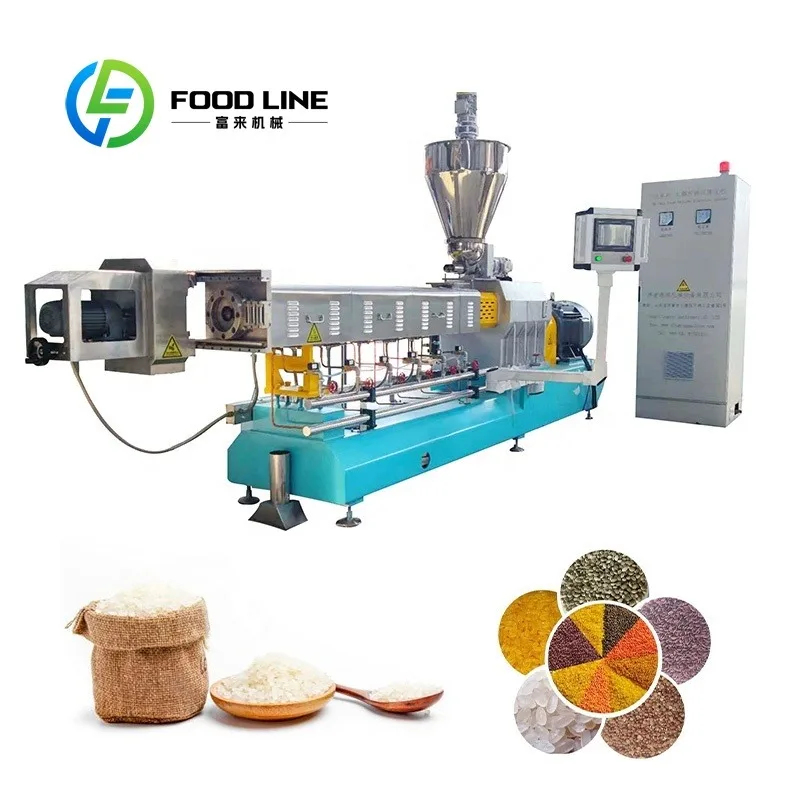 Máquina automática de núcleo de arroz Konjac, compuesta FRK, línea de producción de arroz Artificial nutricional Industrial personalizada