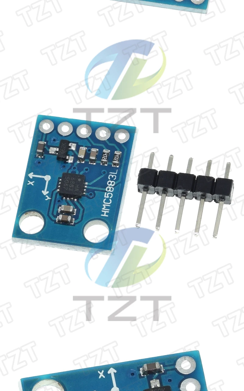 TZT GY-273 QMC5883L Modul Kompass-Magnetometer-Sensor 3V-5V – Detail 6