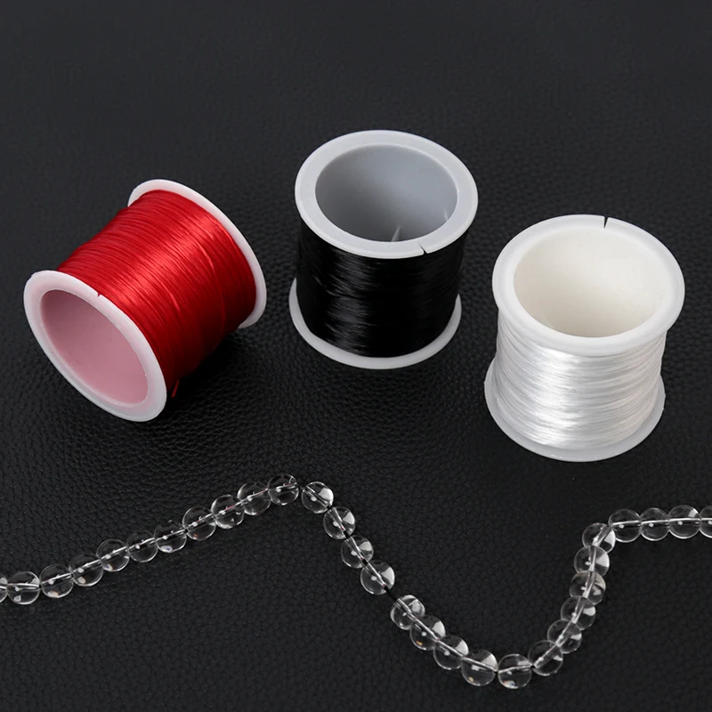 35M 0.8mm Jewelry Thread Spandex Strong Stretch Elastic Beads Cord Crystal String Line Jewelry Making Beading Bracelets DIY Rope