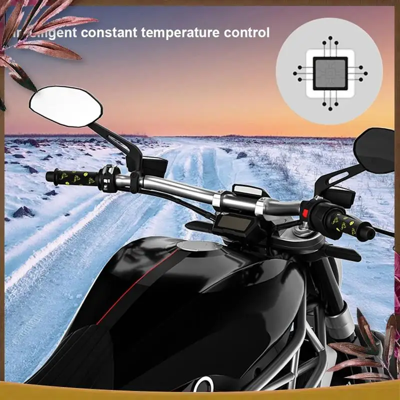 

AB59-Motorcycle Heating Handle Grip 12V 3-Gear Waterproof Thermal Handlebar Heater Warmer For Electric Scooter E-Bike