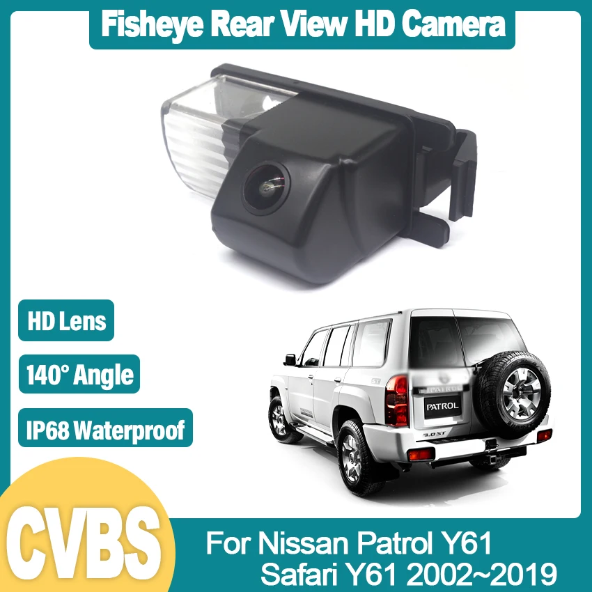 Rear View Camera For Nissan Patrol Y61 Safari Y61 2002~2016 2017 2018 2019 HD CCD Night Vision Reverse Backup Parking Camera