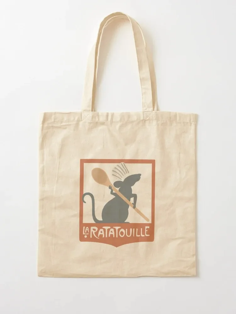 La Ratatouille Tote Bag Reuseable Canvas Fashion Shopping Grocery School Femal Gril Women Person