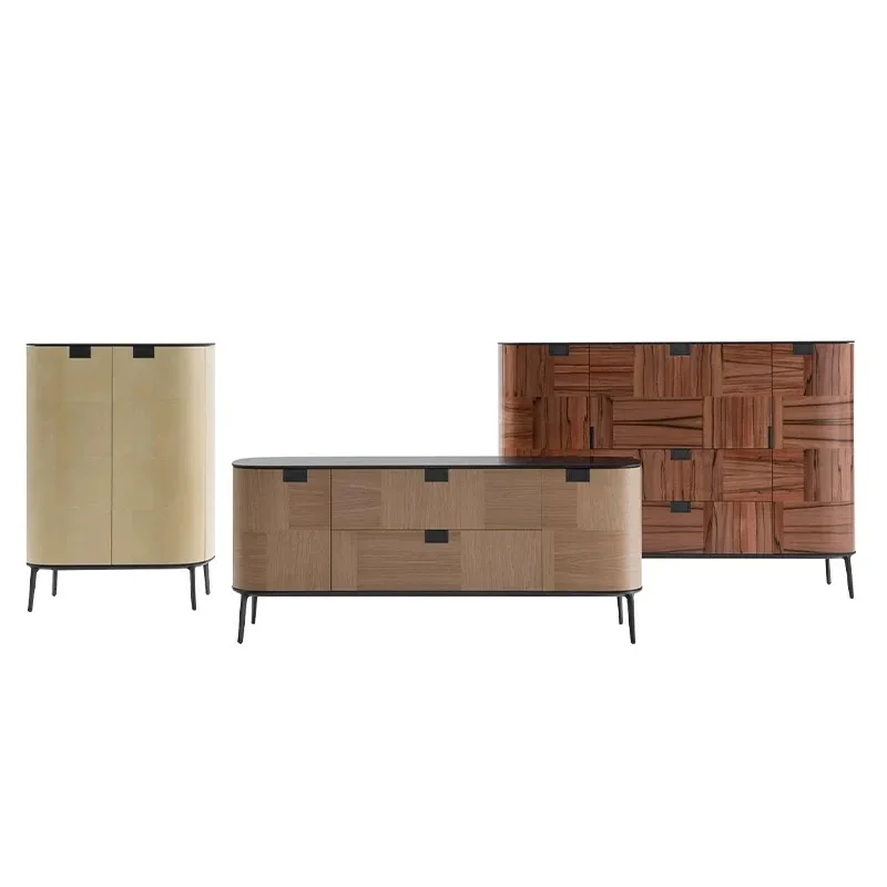 

Italian light luxury high end dining side cabinet modern simple combination with storage locker