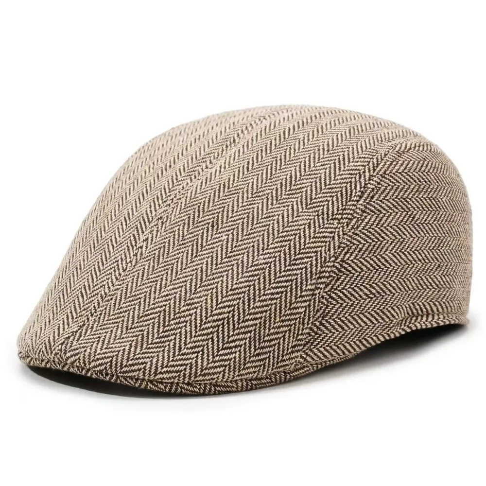 New Soft Men Berets Casual Anti-UV Newspaper Hat Forward Hat Men