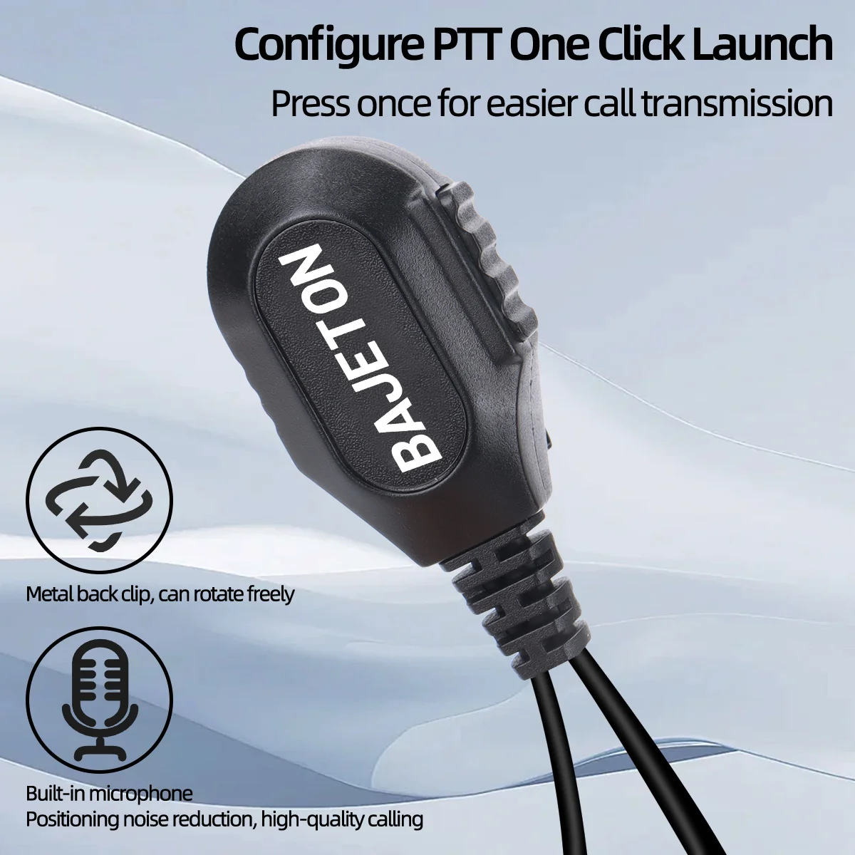 BAJETON اسلكية تخاطب سماعة سماعة مع PTT هيئة التصنيع العسكري سماعة ل Bajeton هام راديو BJ-9000 Radtel RT-950 RT-950PRO #4