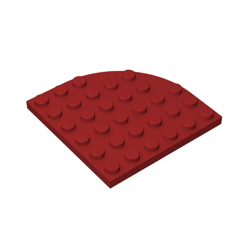 Gobricks 1 stks MOC Plaat Ronde Hoek 6x6 Bricks Compatibel Met 6003 Model Bouwstenen Onderdelen Kids DIY Assembleert Speelgoed Gift