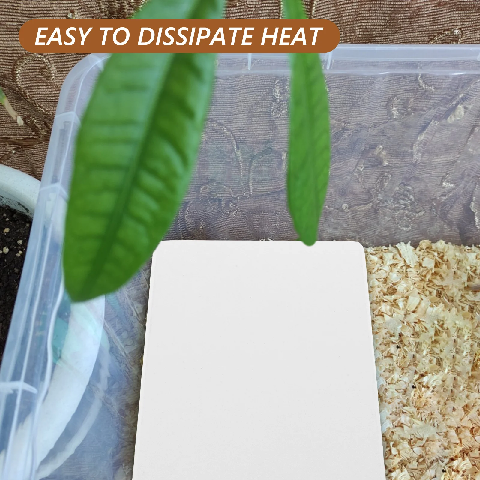 وسادة تبريد للحيوانات الأليفة من الرخام، سطح أملس، حصيرة تبريد صيفية للحيوانات الصغيرة للأرانب والهامستر شنشلاس خنازير غينيا مريحة