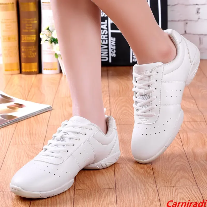 Children Soft Bottom Competitive Dance Sneakers Boy Girl Professional Jazz Cheerleading Shoes Men Women Fitness Aerobics Shoes