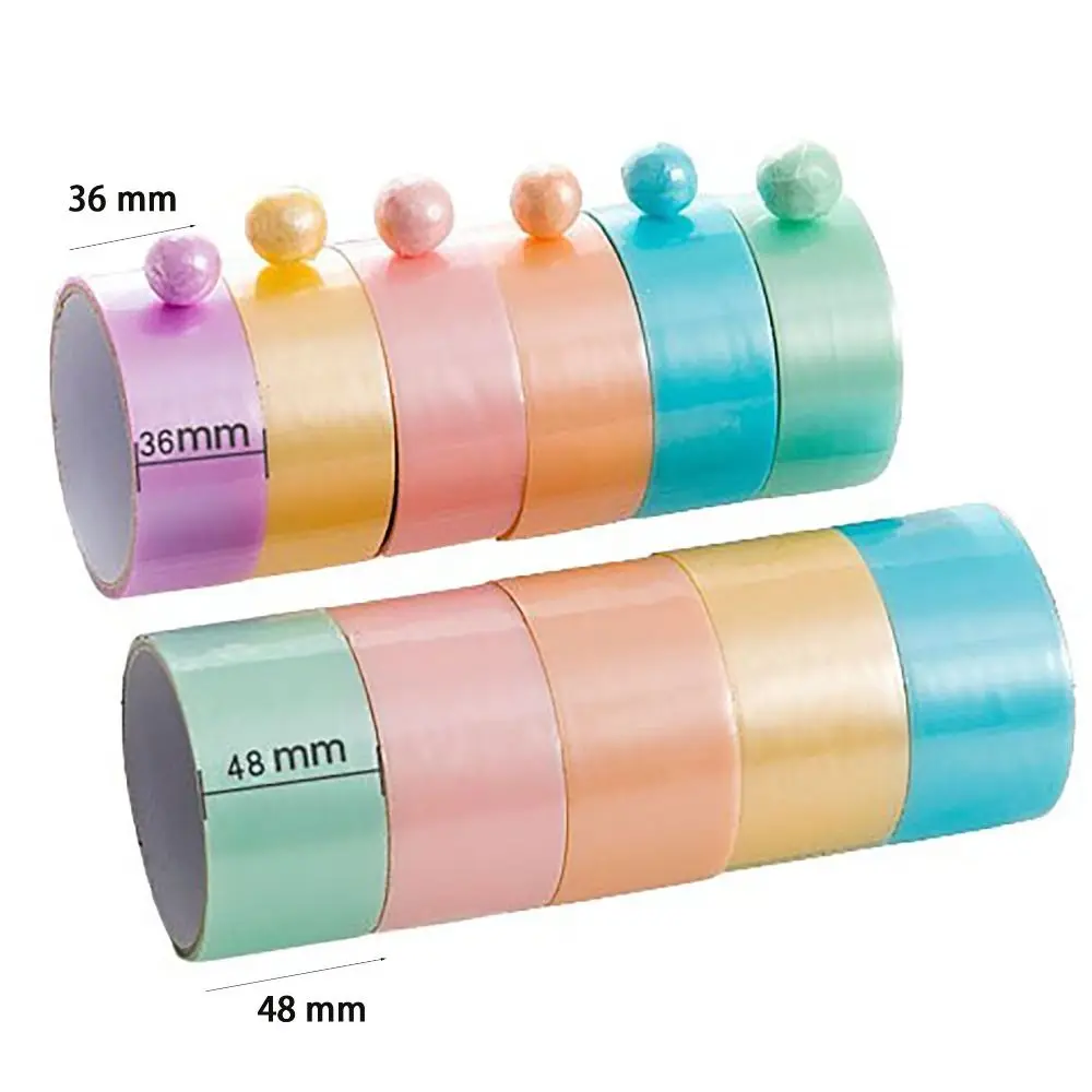 Colle multifonctionnelle pour ballon à eau bricolage, ruban de décompression unisexe, simple, nacré, ludéviation, balle collante, 6 pièces par paquet