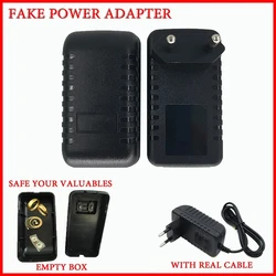 Black Fake Charger Sight Secret Home Diversion Stash Can Safe Container Hiding Spot Hidden Storage Compartment Power Adapter