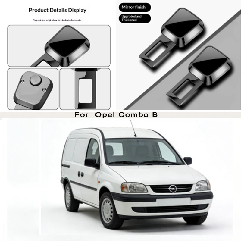 

for Opel Combo B Car Seat Belt Clip Extender Safety Seatbelt Lock Buckle Plug Thick Insert Socket Extender Safety Buckle