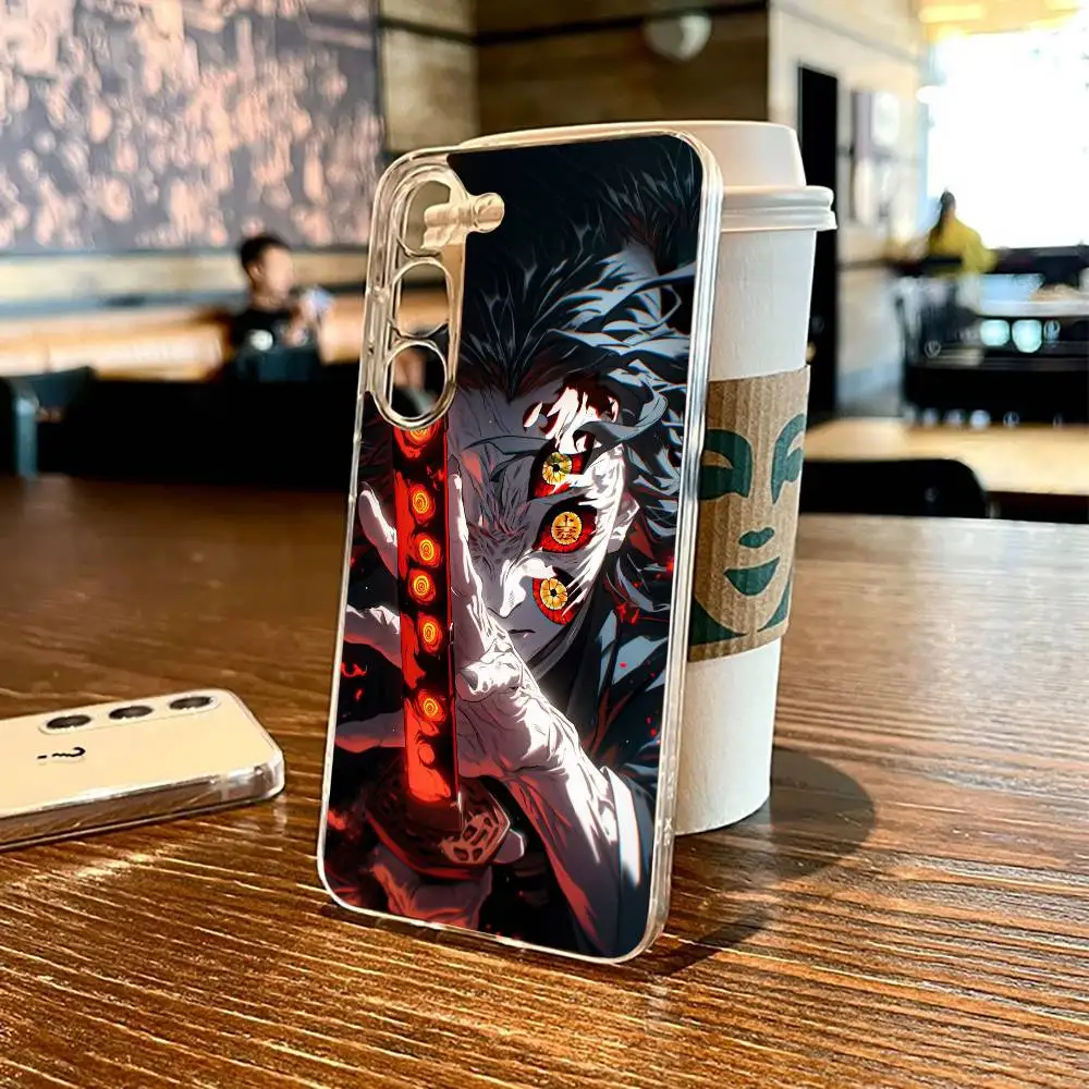 

Douma-DemonS-Slayer Phone Case For SamsungS25,24,21,22,23,30,Ultra,20,Plus,Fe,Lite,Note,10,9,5G Transparent Cover