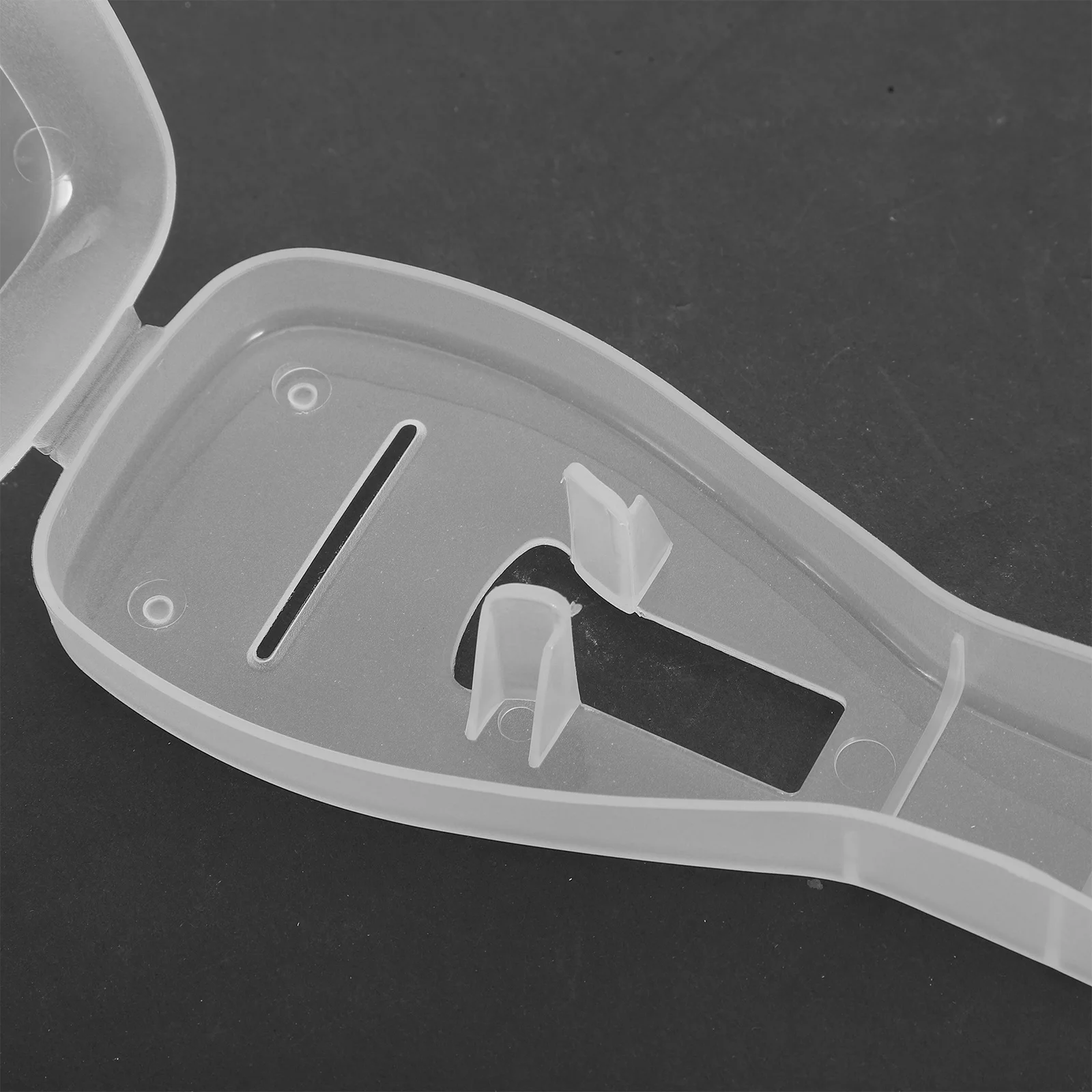 2Pcs Portable Razor Case Transparent Hair Shaving Storage Box Organizer for Travel Barber Tools Protection Shavers Case