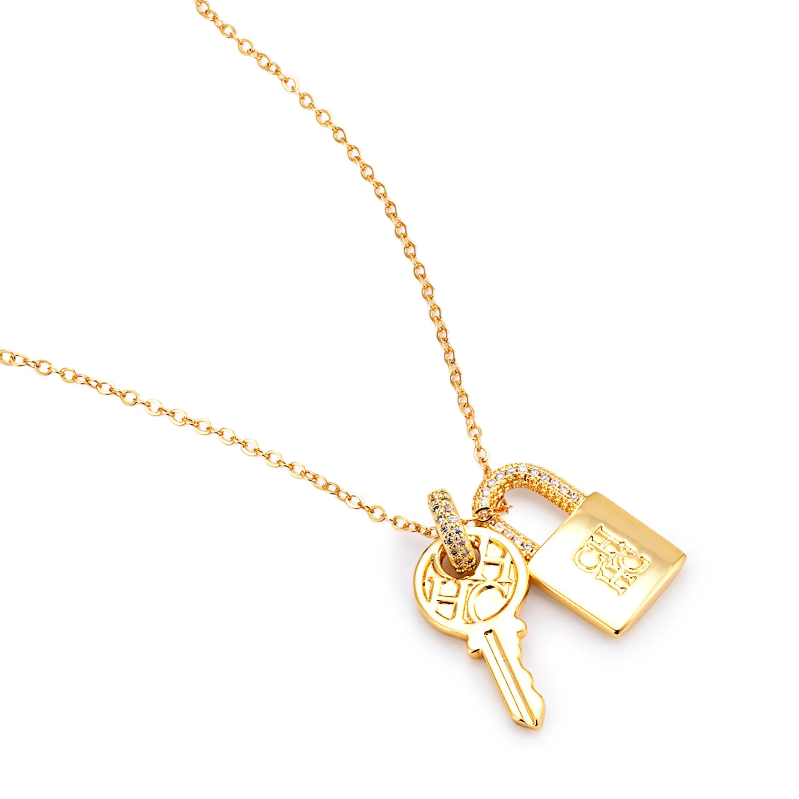 New  Lock Series Love Couple Necklace Classic Hot Selling Gift Box Packaging