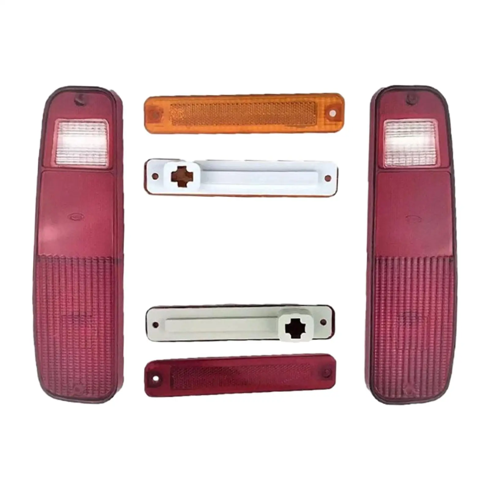 6 buah lampu belakang dan samping fender, Kit tahan aus, lampu belakang nyaman rakitan untuk truk Ford 73-79 Bronco 78-79