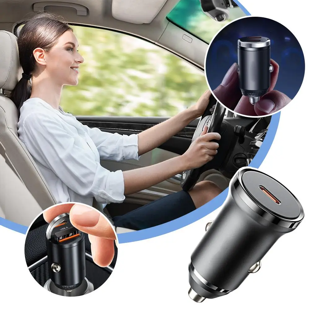 30W Auto Ladegerät Für iPhone Samsung Xiaomi Auto Telefon Ladegerät Schnelle Lade USB Typ C PD QC 3,0 Auto Ladegerät für Huawei Honor Realme