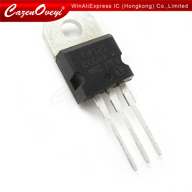 10pcs/lot TIP121 Transistor TIP-121 TO-220 Darlington NPN 80V 5A new original In Stock