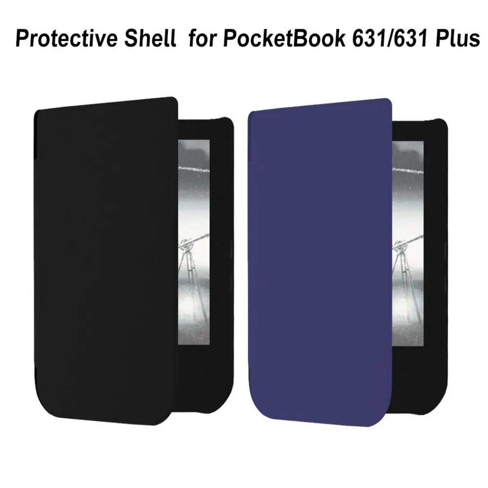 Auto Sleep/Wake 6 inch E-Reader Case Anti-fall Leather Folio Cover Shockproof Wear-resistant for PocketBook 631/631 Plus