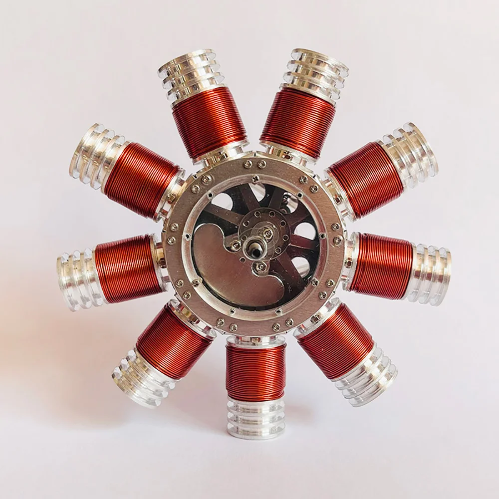 

Star Engine Model, Strong Magnetic Piston Brushless DC Motor Physics Teaching Aids