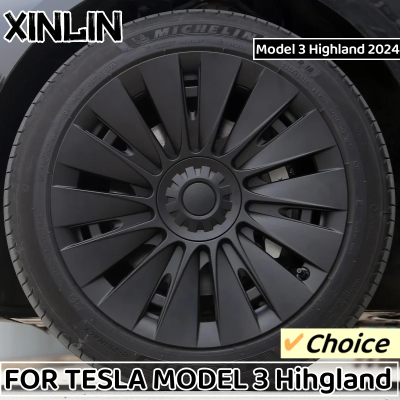 

4PCS Wheel Cover For Tesla Model 3 Highland Version 18-Inch Performance Hub Caps Replacement Wheel HubCap Full Rim Cover 2024