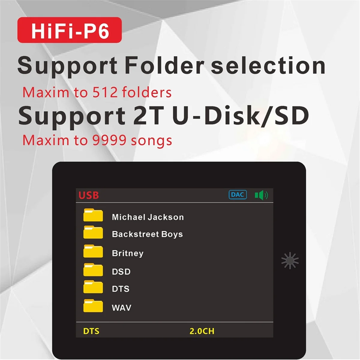 

ДЕТЬ! DSD DTS AC3 Цифровой плеер Master Tape Аудио декодер Коаксиальный оптический ПК-USB Звуковая карта Bluetooth BT 5.0