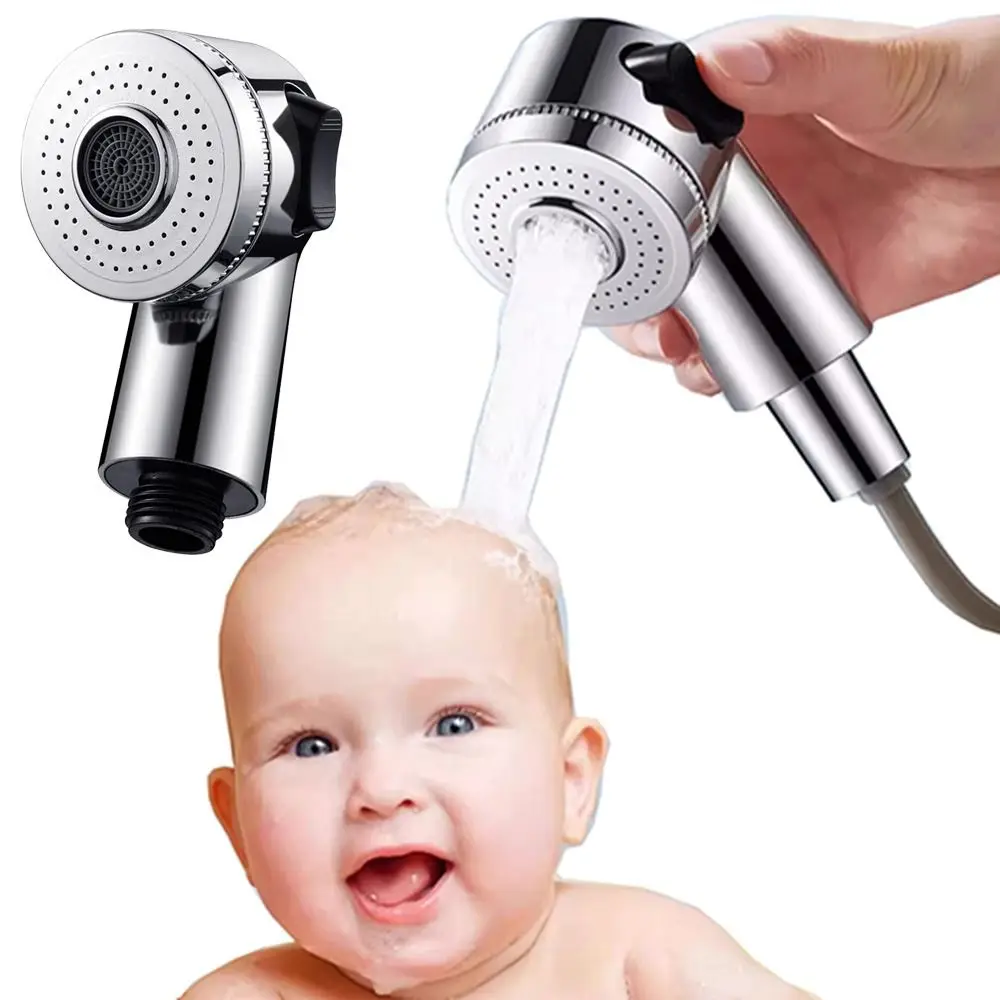 

Водосберегающая насадка для душа для детской ванны, тип бокового переключателя, насадка под давлением, ручной спринклер для душа, простота установки, 2 режима