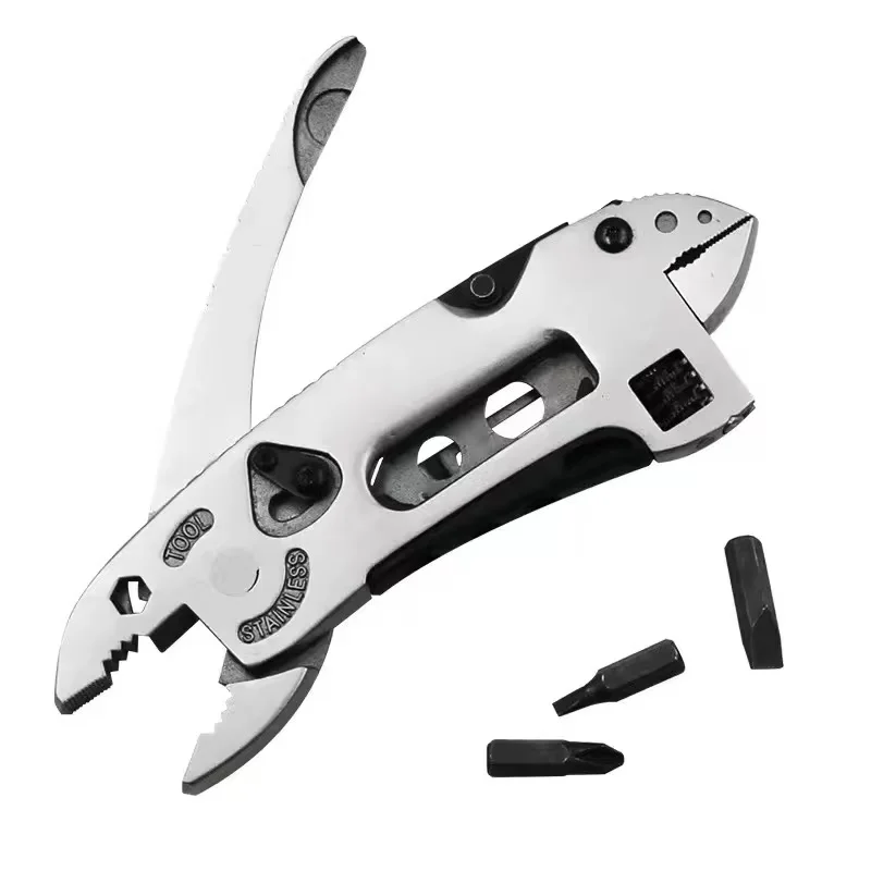 Multitool Pliers Pocket Knife Screwdriver Set Kit Adjustable Wrench Jaw Spanner Repair Outdoor Camping Survival Multi Tools