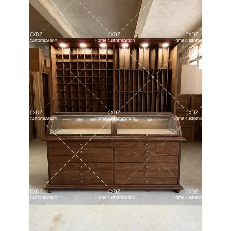 Medieval Style Jewelry Display Cabinet for Earrings Necklaces Bracelets Multifunctional Storage Showcase Organizer