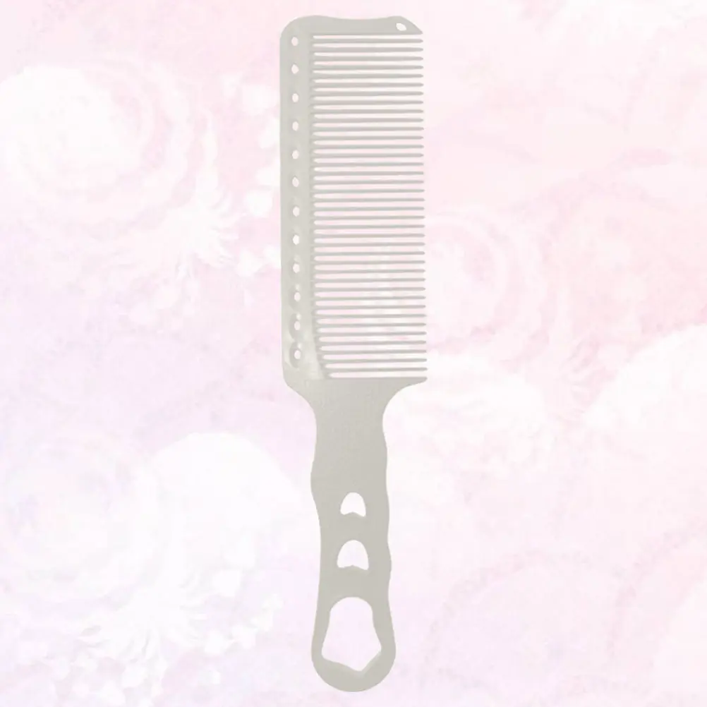 

Resin Haircut Comb White Professional Hair Shearing Tool Lightweight Hair Cutting Supplies for Men Women Salon Home Use Oil Head
