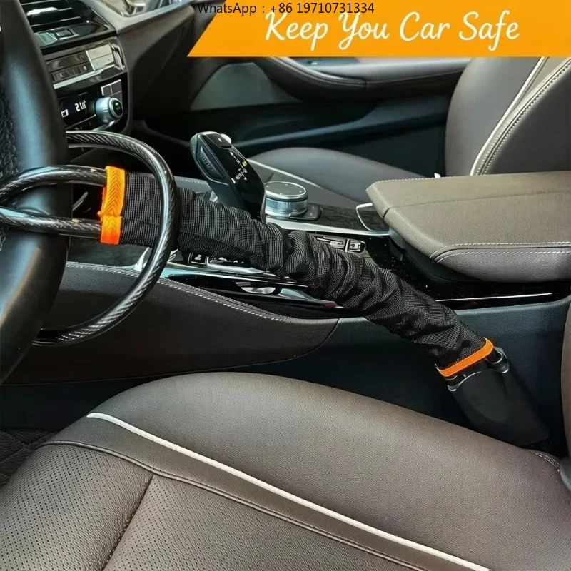 Universal Van Car Heavy Duty Anti Theft Steering Wheel Lock Security Safe + Keys