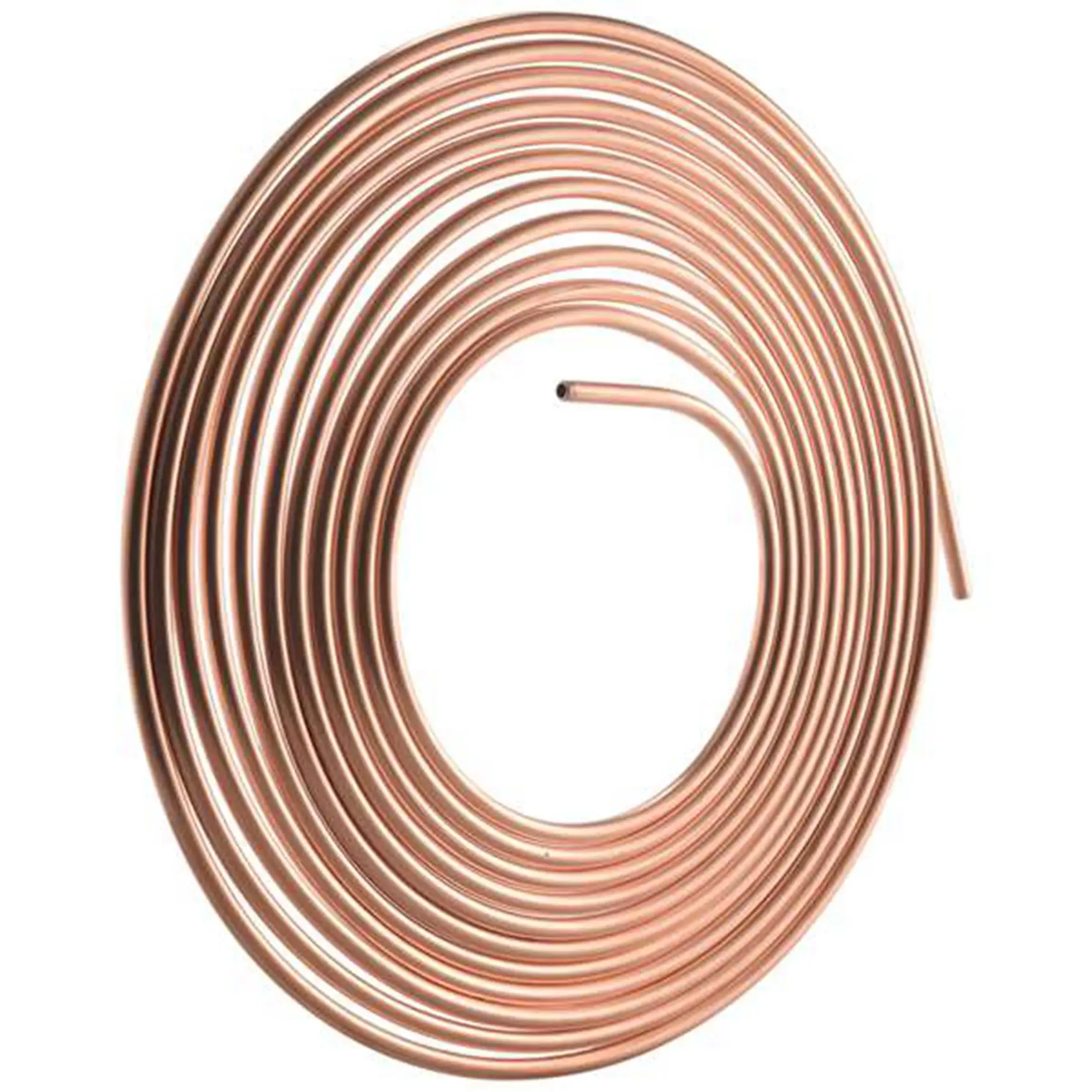 25FT 7.62M Tube Nuts Car Roll Tube Coil of 1/4 Inch OD Copper Nickel Brake Pipe Hose Line Piping Tube Tubing Anti-Rust