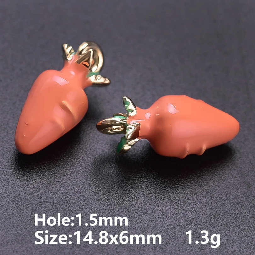 5pcs Cute Fruit Charm Pendants for DIY Jewellery Making